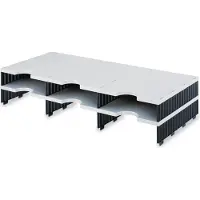 Styro utvidelsesmodul Trio styrodoc/268130298 grå/svart 723x140x331 mm