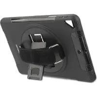 4smarts GRIP - Baksidedeksel for nettbrett - robust - termoplast-polyuretan (TPU) - svart - 10.2 - for Apple 10.2-inch iPad (7. generasjon, 8. generasjon, 9. generasjon)