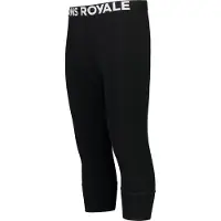 Mons Royale Cascade Merino Base Layer 3/4, Stillongs, Herre, Black