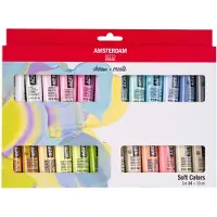 Amsterdam Standard Series acrylic paint soft colors set | 24 x