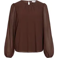 Vila Viura Round Neck Langermet Topp
