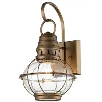 Kichler Utendørs vegglampe Bridgeton i messing Ø 22,8 cm