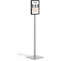 Durable INFO STAND BASIC A4 1 ST 501257 (501257), Informasjonsvisning, A4, Metall, Plast, Grå, 21 cm, 29,7 cm