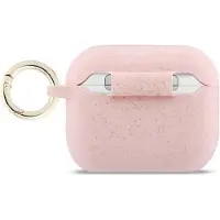 GUESS Glitterringetui i silikon for AirPods Pro 3 - Rosa