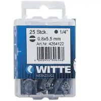 Witte 4264329 Pl 5.5 Tin Flatt Bits Til Skrutrekker 5 Enheter