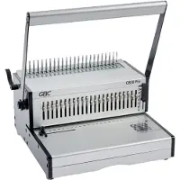 GBC CB30 Pro Heavy Duty manuell stanse- og spiralinnbindingsmaskin, Kapasitet 500 A4-ark, Flerfunksjonell bindemaskin, Manuell, 500 ark, Sølv