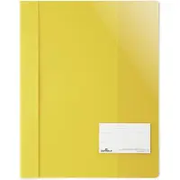 Durable Slitesterke 25 løsbladpermer plastgul DIN A4 ekstra bred