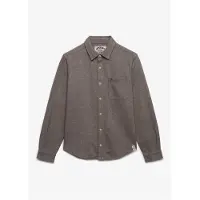 Superdry Twill Tweed Jersey Skjorte Med Lange Ermer