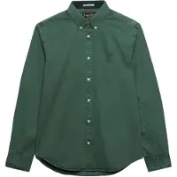 Superdry Garment Dyed Skjorte Med Lange Ermer