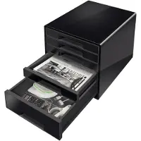 Leitz Skuffekabinet Desk Cube 5-skuffer sort/antracitgrå