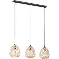 Eglo Hengelampe Dembleby, 3 lyskilder, natur