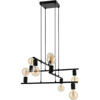 Eglo EGLOPendel Mezzana 8-LightSvartTakpendlerFra Homeroom
