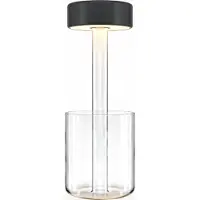 Maytoni LED oppladbar bordlampe AI Collaboration, glass, svart
