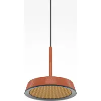 Maytoni LED-hengelampe El, Ø 15,3 cm, oransje, aluminium