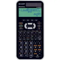 Sharp skolekalkulator EL-W550 XG, sol-/batteridrift, 4 linjer, 12 siffer, verditabeller (EL-W550 XG)