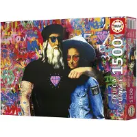 Educa Leo Og Lisa Tv Boy-puslespill 1500 Stykker