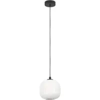 Eglo Mantunalle hengelampe, Ø 20 cm, svart/hvit, glass