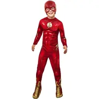 Rubies Kostymer - The Flash Classic Costume - - 9-10 år (134-140) - Kostymer