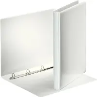 Esselte ESSENTIALS - Ringperm for presentasjoner - bokryggbredde: 30 mm - for A4 (210 x 297 mm) - kapasitet: 100 ark - hvit