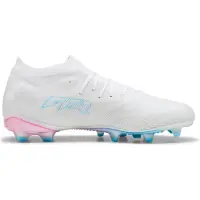 Puma FUTURE 9 PRO WHITE FG/AG Football Boots Unisex, Shoes, White/Luminous Blue/Luminous Pink, 42
