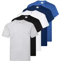 Fruit Of The Loom Pack-original T Kortarmet T-skjorte 5 Enheter