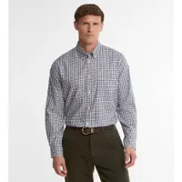 Barbour for man. MSH5830 Marine tattersall check William shirt (M), Casual, Cotton, Long sleeve, Navy