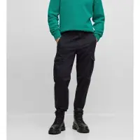 BOSS for man. 50501614 Sisla black cargo pants (52), Casual, Cotton