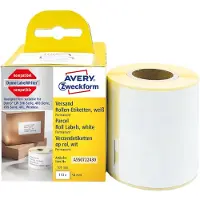 Avery Zweckform Zweckform - Papir - permanet adhesiv - hvit - 54 x 101 mm 110 etikett(er) (1 rull(er) x 110) rektangulære etiketter
