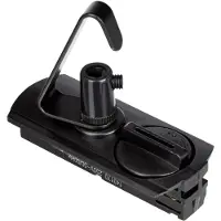 SLV Adapter 1F med krog, sort