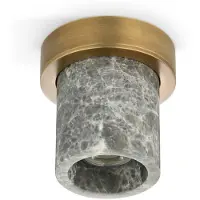 Design By Us Taklampe Miss Marble, grå/brunert messing, GU10 MR11