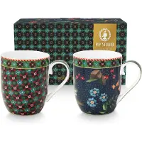 Pip studio Set/2 Mug BerryBlues 145ml