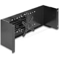 DeLOCK - Skjermarm - rackmonterbar - svart - 4U - 19