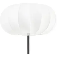 NOLA gulvlampe Elovie, natur/krom, stoff/travertin, 160 cm