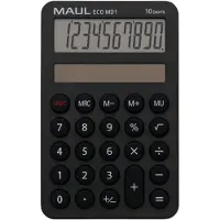 MAUL ECO MD1, Lomme, Grunnleggende, 10 sifre, 1 linjer, Solar, Svart