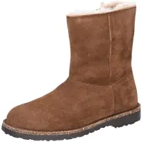 Birkenstock Uppsala Zip Shearling Suede Leather Narrow Booties