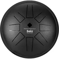 Sela Melody Tongue Drum 6“ C Major Black