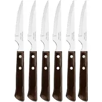 Tramontina Polywood Chestnut Bbq Knivsett 6 Enheter