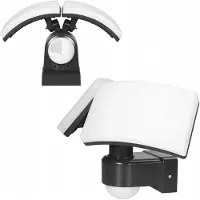 ORNO TOS DUO LED 2x20W dobbelt utelys med PIR 2x1600 lm IP65 4000K PC svart