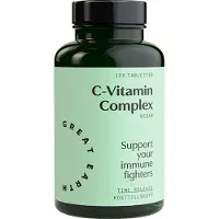Great Earth C-vitamin Kompleks Vegansk 120 tabletter
