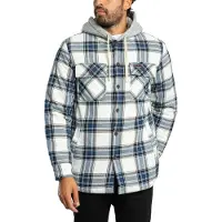 Superdry Borg Lined Hooded Overshirt Skjorte Med Lange Ermer