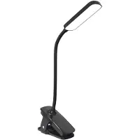 Wozinsky skrivebordslampe – VT-01 LED-lampe med ledning, leselampe med klemme og 80 cm USB-C-kabel – svart