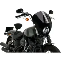Puig 21213f Dark Night Harley Davidson Softail Motorsykkel Kåpe