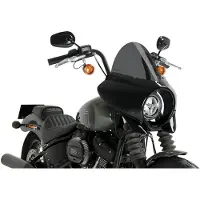 Puig 21332f Mirage Touring Harley Davidson Softail Motorsykkel Kåpe