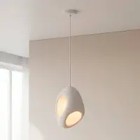 JUST LIGHT Hengelampe Artoni, hvit, plast, E27