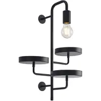 LINDBY vegglampe Hanjo, høyde 50 cm, svart, metall