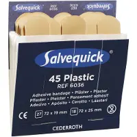 Cederroth Salvequick Band Aid plastic plasters 2 sizes - refill