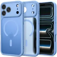 TechProtection iPhone 17 Pro Max/18 Pro Max BasicMag MagSafe-deksel - Matt lyseblå