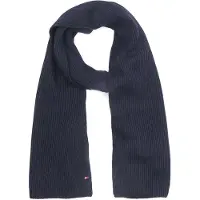 Tommy Hilfiger Rib Skjerf Marineblå Blå Mørkeblå