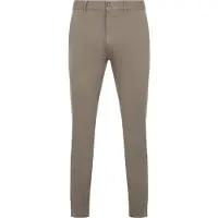 BOSS Chino Slim Pastellbrun Brun Beige Størrelse W 34