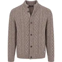 NZA Genser Cable Wool Brun Taupe Størrelse